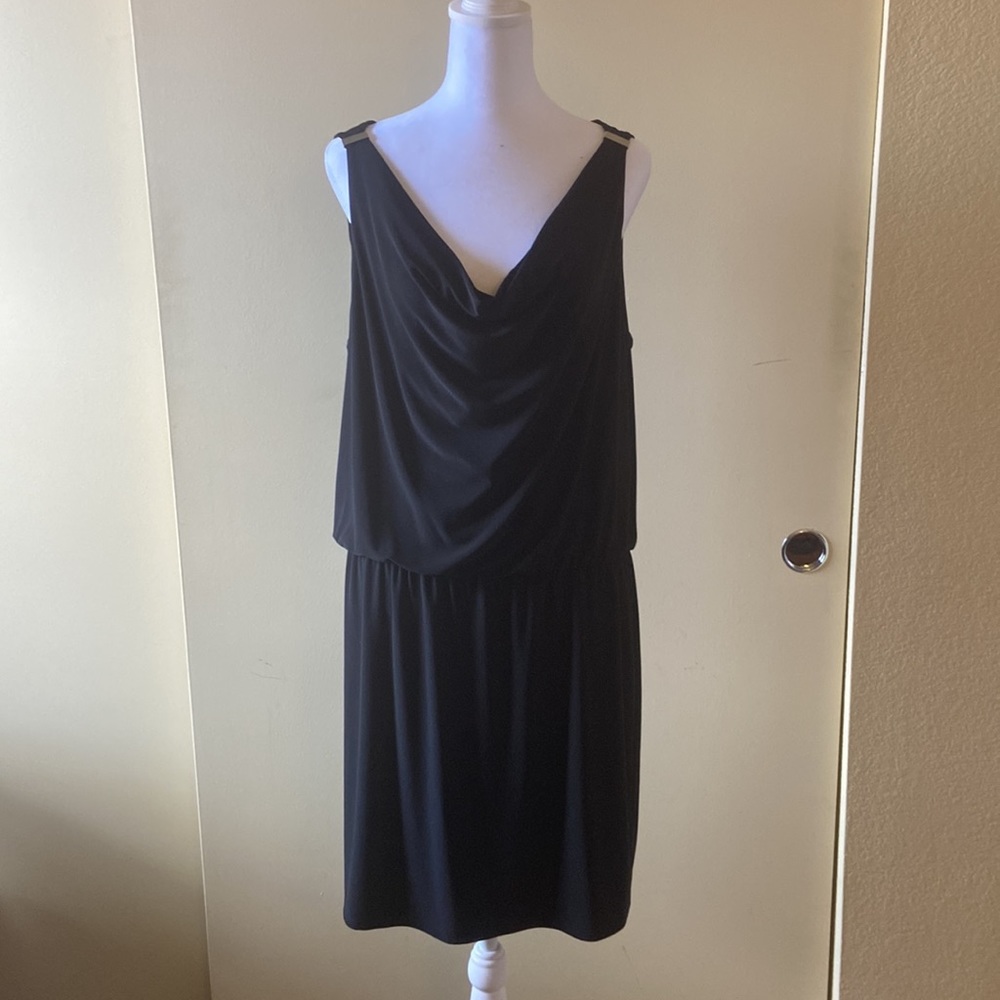 WHBM Black Sleeveless Dress - Size L